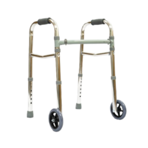 CAMINADOR ANDADERA 2 RUEDAS COLOR PLATEADO PARA NIÑOS