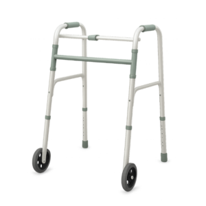 CAMINADOR ANDADERA 2 RUEDAS COLOR PLATEADO