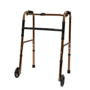 CAMINADOR ANDADERA DE 2 RUEDAS COLOR BRONCE