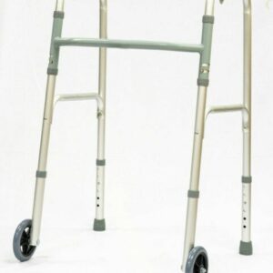 CAMINADOR ANDADERA 2 RUEDAS COLOR PLATEADO