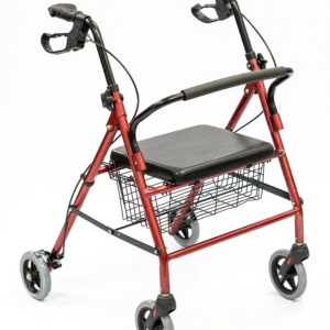 CAMINADOR ANDADERA 4 RUEDAS CON ASIENTO Y FRENOS