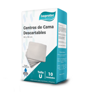 CENTRO DE CAMA DESCARTABLES PARA ADULTOS ISAPROTEC TALLA U 10 UNID.