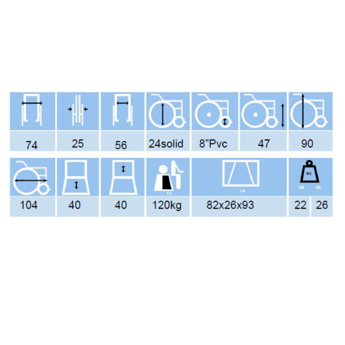 SILLA DE RUEDAS ESPECIAL PARA OBESOS 56